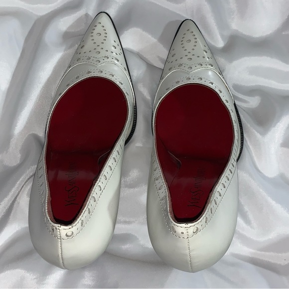 SAINT LAURENT size 9M reinterpreted spectactor PUMPS - Picture 13 of 14